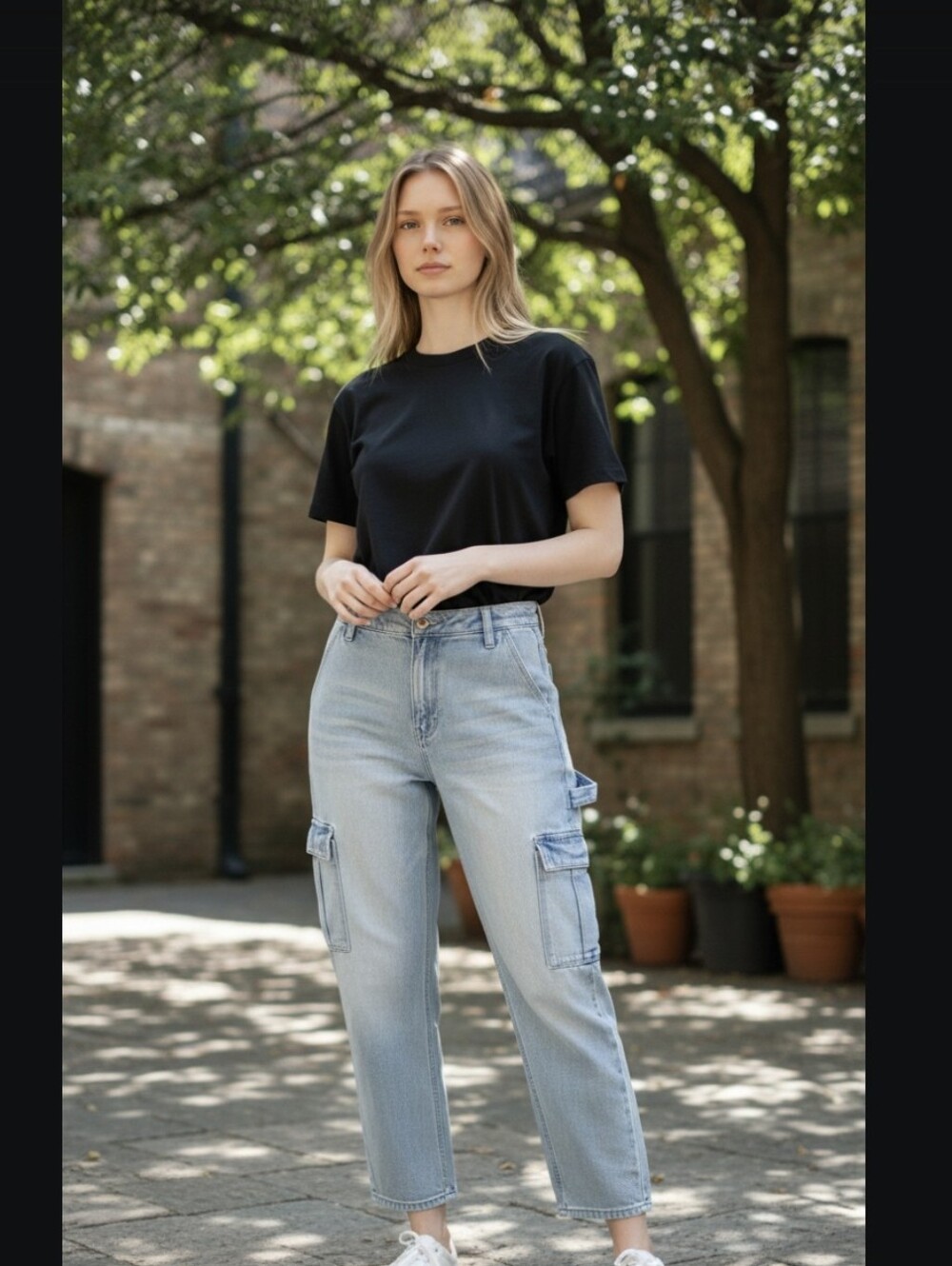 Pacsun Light Wash Baggy Carpenter Jeans 26 - Casual High-Rise Style